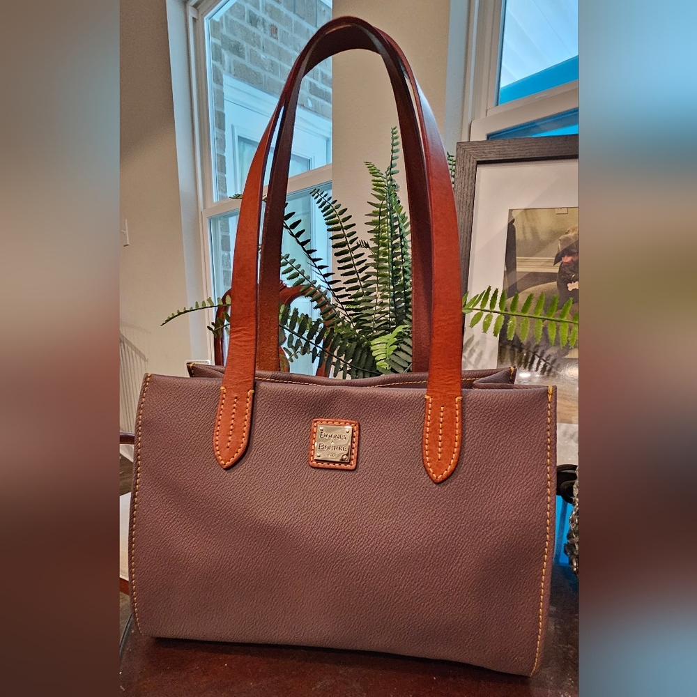 Dooney & Bourke Brown and Tan Leather Tote